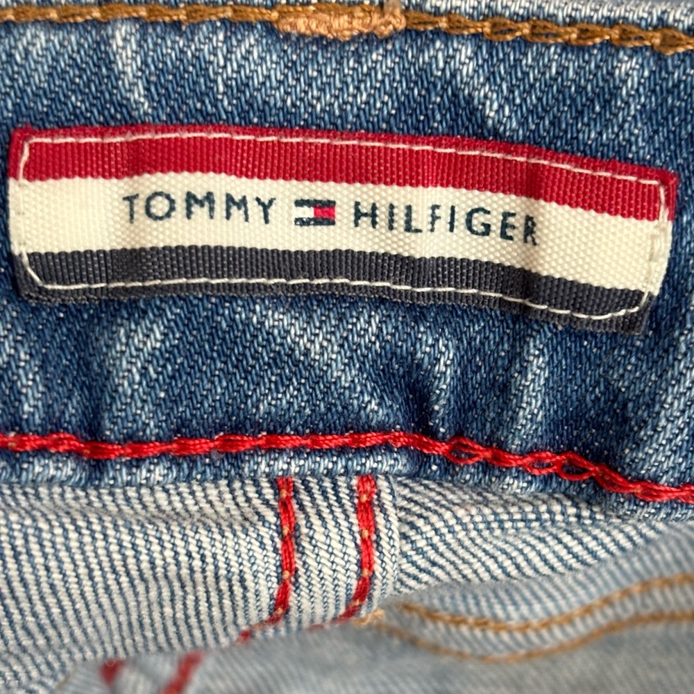 Tommy Hilfiger High Rise Straight Ankle Two Tone Released Hem‎ Jeans - size 2 - Picture 5 of 15